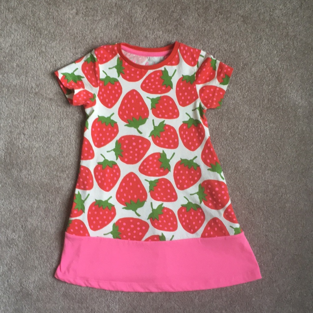 Strawberry Mini Boden Dress 4 5